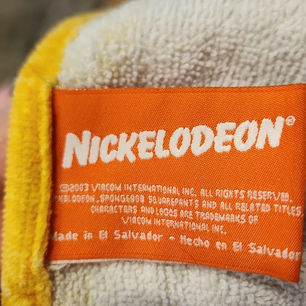 Vintage Nickelodeon Spongebob Squarepants Beach Towel 2003 Summer Vacation Swim
